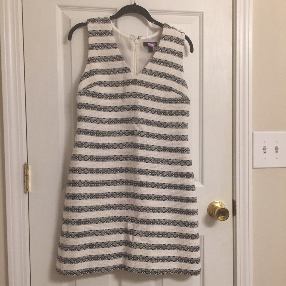 J.Crew navy / white striped dress size 2p